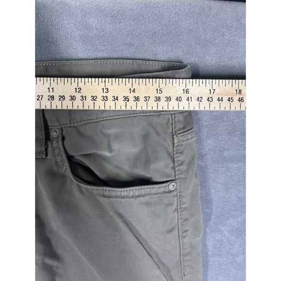 7 for All Mankind Jeans Men's 30 Gray Denim Cotton Carsen Mid-Rise Straight Leg - Picture 6 of 9